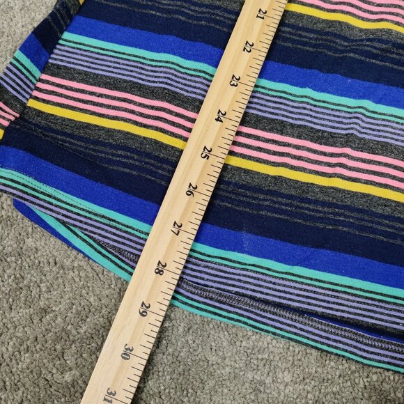 Xhilaration Women's Sleep Dress Size L Striped Gray Blue Multicolor Comfy Night - Picture 8 of 8